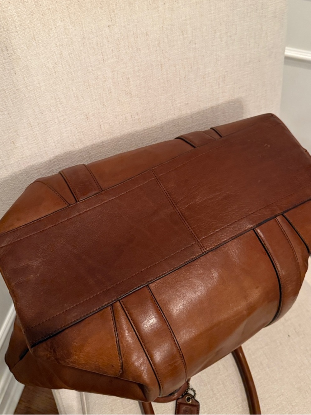 Vintage Coach Leather Bleeker Tote Bag in Brown - Classic Uni-sex Carryall - Picture 9 of 11